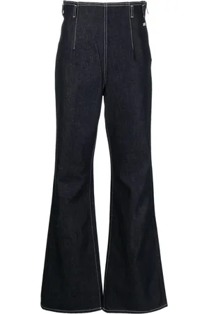 GCDS Jeans med svaj og kontrastsyninger