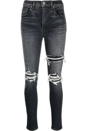 AMIRI Højtaljede jeans med slitageeffekt