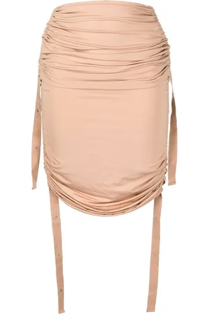 DION LEE Mellemlang Doric nederdel med ruche