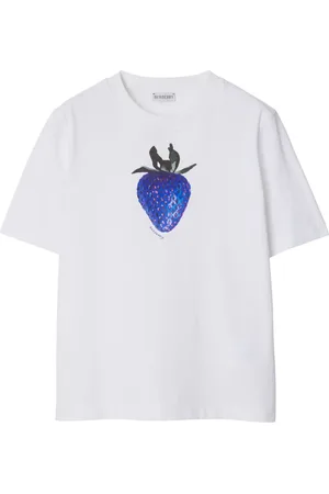 Burberry T-shirt med jordbærtryk