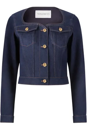 Nina Ricci Denimjakke med sweetheart-udskæring