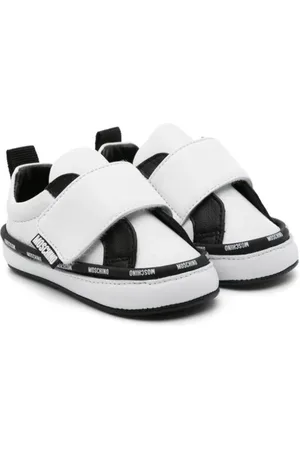 Moschino Sneakers med burrelukning og logokant