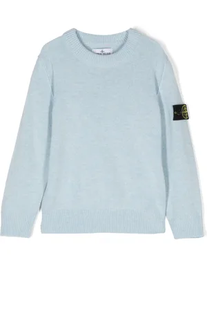 Stone Island Ribbet trøje med kompasmærke