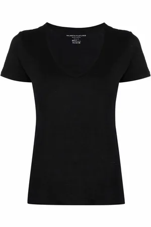 Majestic T-shirt med rund hals
