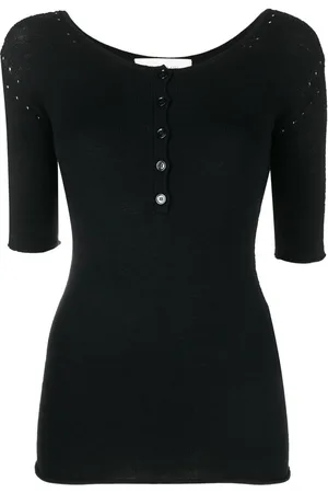 Sportmax Strikket henley-skjorte