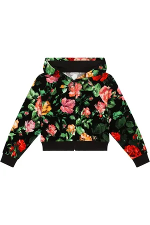Dolce & Gabbana Hættetrøje med rosetryk