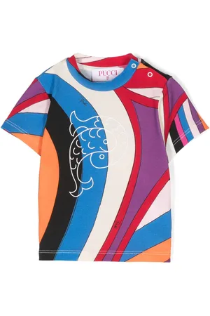 PUCCI Junior T-shirt med Iride-tryk