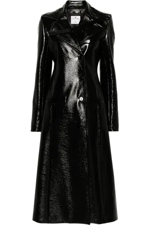 Courrèges Heritage Vinyl trenchcoat i imiteret læder