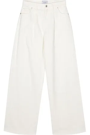 Halfboy Jeans med brede ben og logomærke