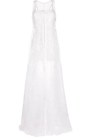 Jacquemus Lang La Robe Dentelle kjole