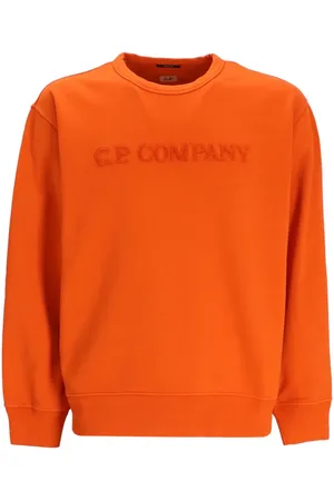 C.P. Company Sweatshirt med frotté-logo