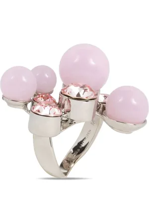 DRIES VAN NOTEN Dekoreret ring i messing