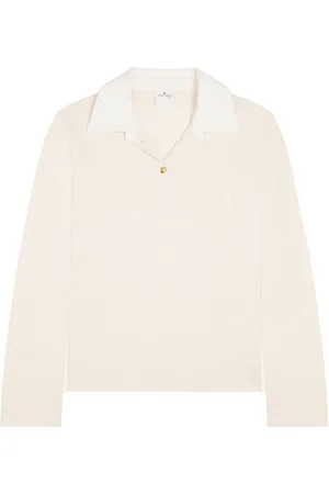 Courrèges Polo med kontrastkantning