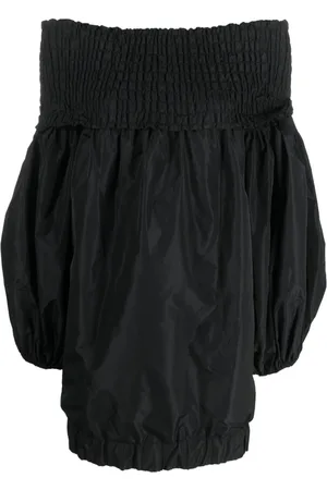 Patou Kjole med pufærmer og off-shoulder-snit