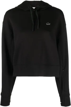 Lacoste Hættetrøje med broderet logo og hul til tommelfingeren