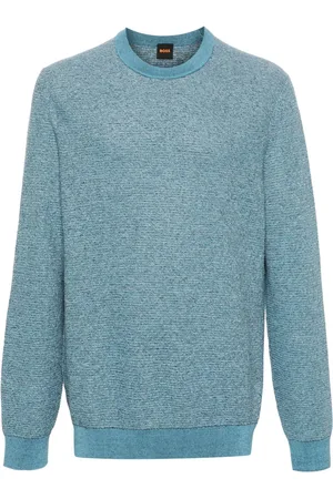 HUGO BOSS Trøje med meleret effekt