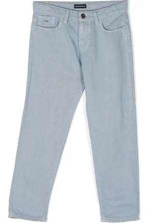 Emporio Armani Bukser i denim med hævet logo