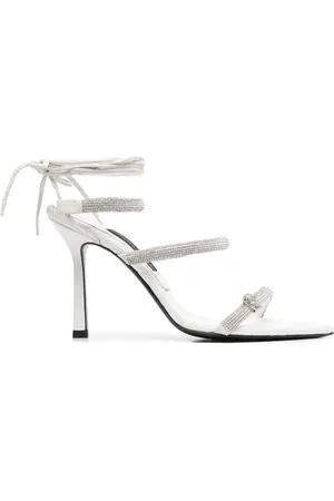 Philipp Plein 105mm sandaler med remme og krystaludsmykning