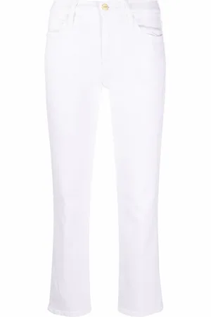 Frame Cropped jeans med lige ben