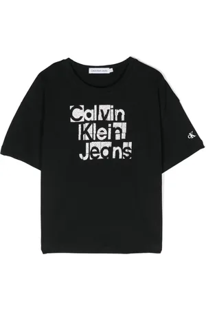 Calvin Klein T-shirt med glimmerlogo
