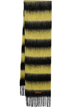 Marni Halstørklæde med frynser og colourblocking