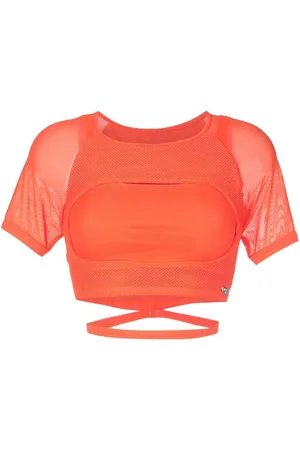 AMIR SLAMA Cropped performance-T-shirt