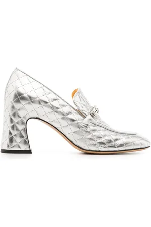 Madison.Maison 64mm quiltede pumps i læder