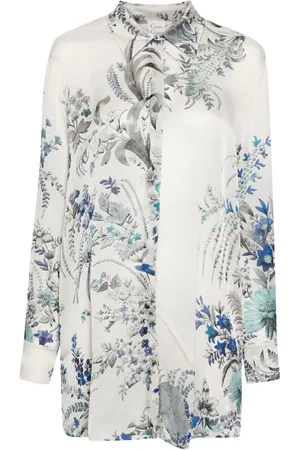 CARINE GILSON Pyjamastop med blomstertryk