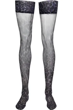 Marlies Dekkers Peekaboo tights med leopardtryk