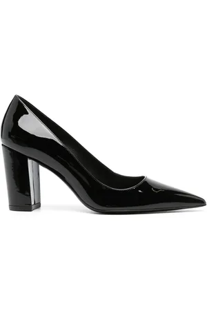 Stuart Weitzman 85mm pumps i læder med spids tå