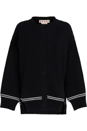Marni Cardigan i intarsiastrik