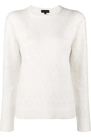 Cashmere In Love Perforeret trøje i kashmir