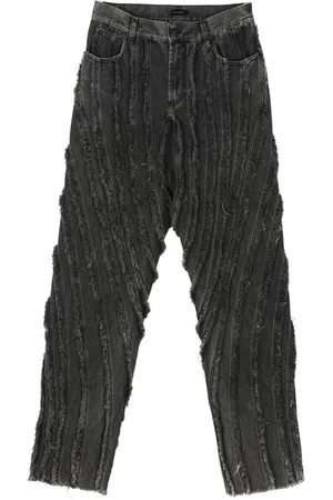 MUGLER Jeans med flæsepanel