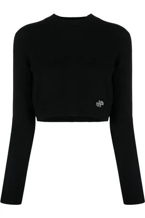 Patou Cropped trøje med logomærke