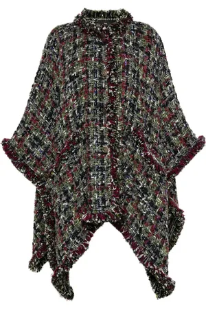 Etro Tweed-kappe med knapper