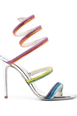 RENE CAOVILLA Rainbow 105mm sandaler i læder