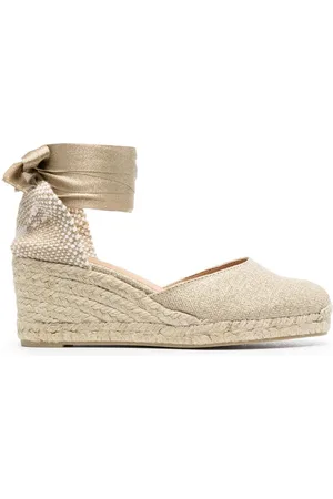 Castaner Espadrille-pumps med snøre og kilehæl