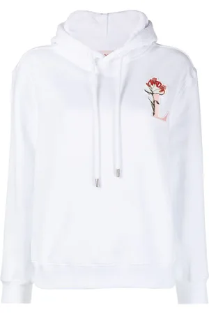 Lanvin Hættetrøje med broderet logo og snoretræk