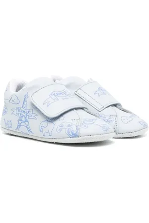 Kenzo Sneakers i læder med skitsetryk