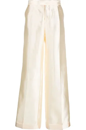 Maison Margiela Bukser i silke med lige ben
