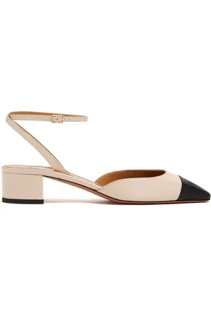 Aquazzura Tofarvede pumps i læder