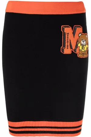 Moschino Strikket nederdel med collegiate-logo