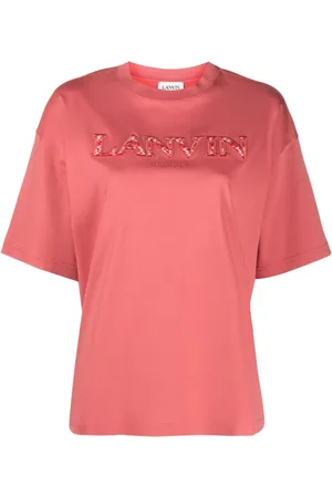 Lanvin T-shirt med logoapplikation