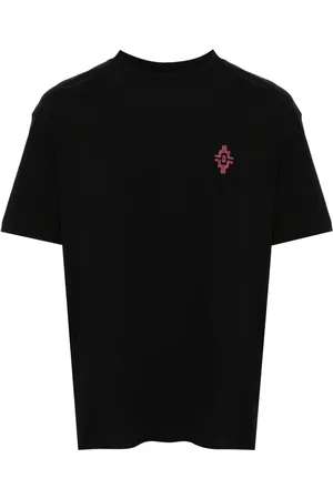 MARCELO BURLON T-shirt i økologisk bomuld med graffitikors