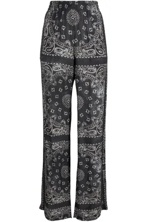 Golden Goose Paisley-mønstrede bukser med brede ben