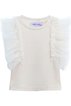 Mimi Tutu T-shirt med tyl-ærmer