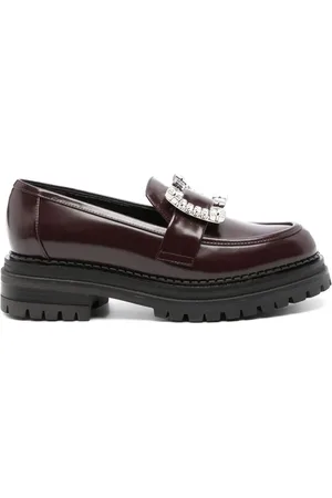 Sergio Rossi Prince loafers med krystalrem