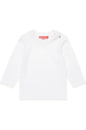 Diesel Langærmet T-shirt med logo-udsmykning