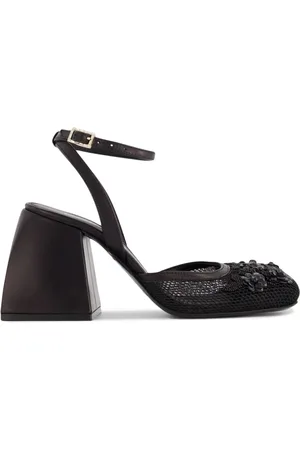 NODALETO Bulla Camille 90mm pumps med udsmykning