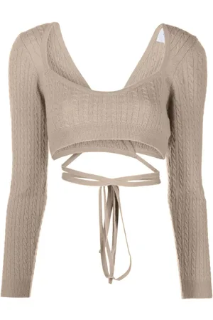 Patou Cropped top med bindelukning